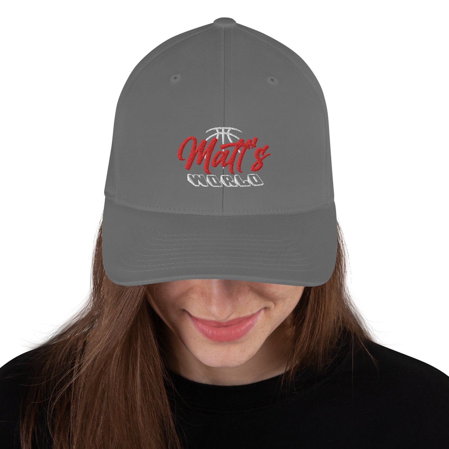 Matt's World Dark Color Stretch Fitted Hat