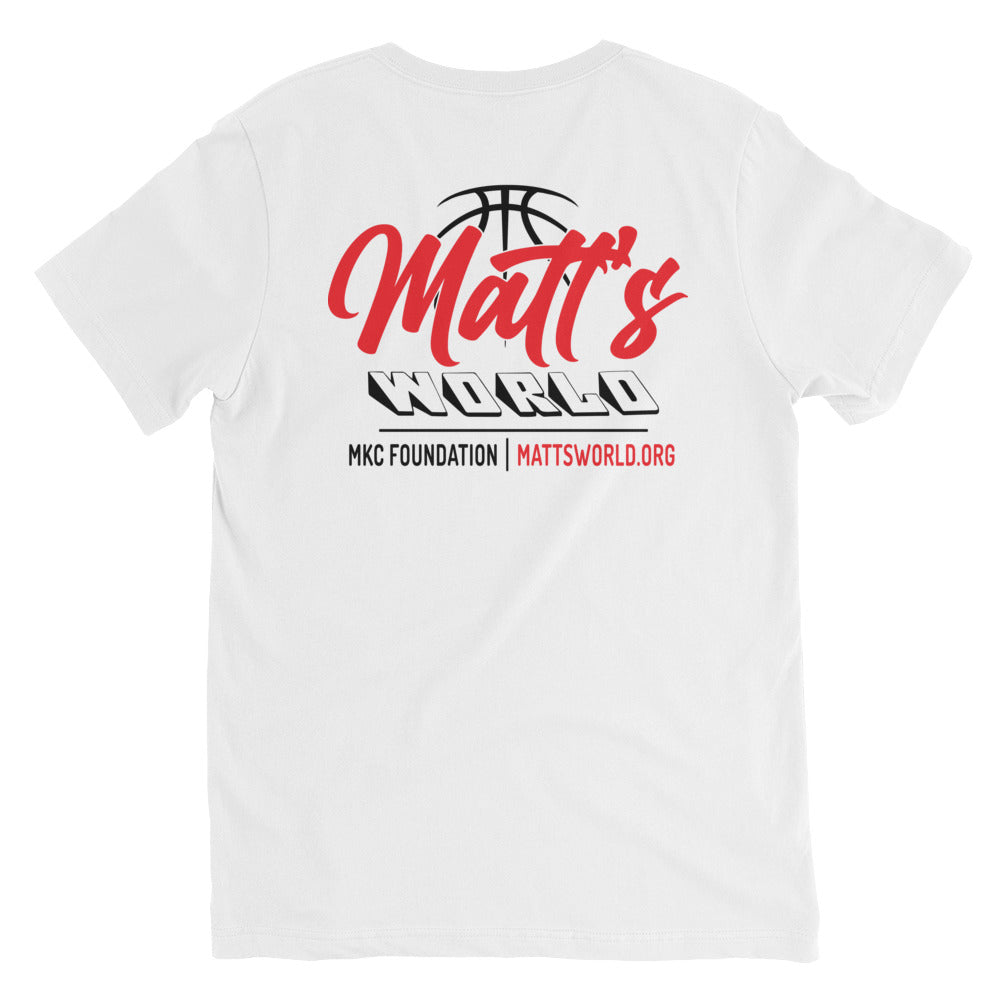 Matt's World - Bullion MKC Infinite Phoenix (White) Unisex V-Neck T-Shirt